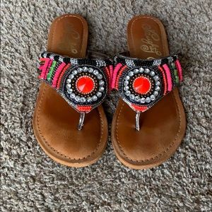 Naughty Monkey beaded sandals